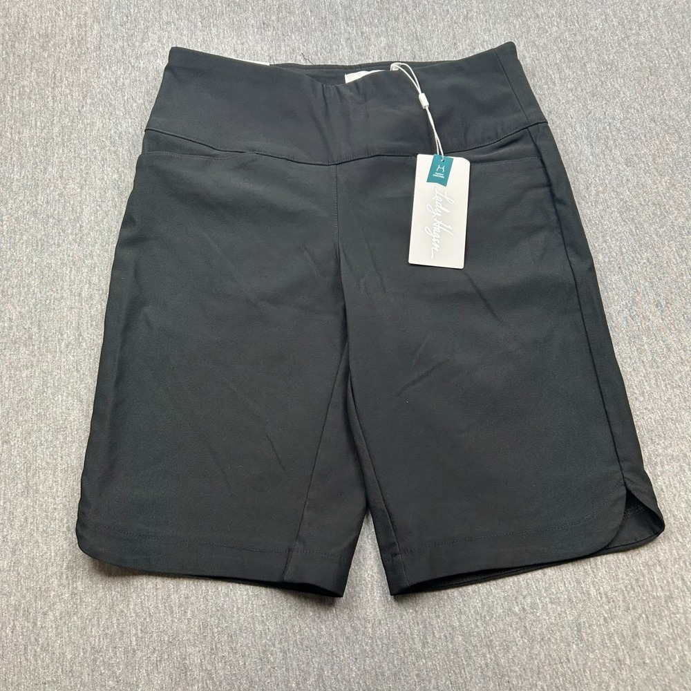Lady Hagen Pull On Shorts Womens Small 28x10" Black Golf Tummy Control NEW